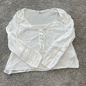 White king sleeve blouse